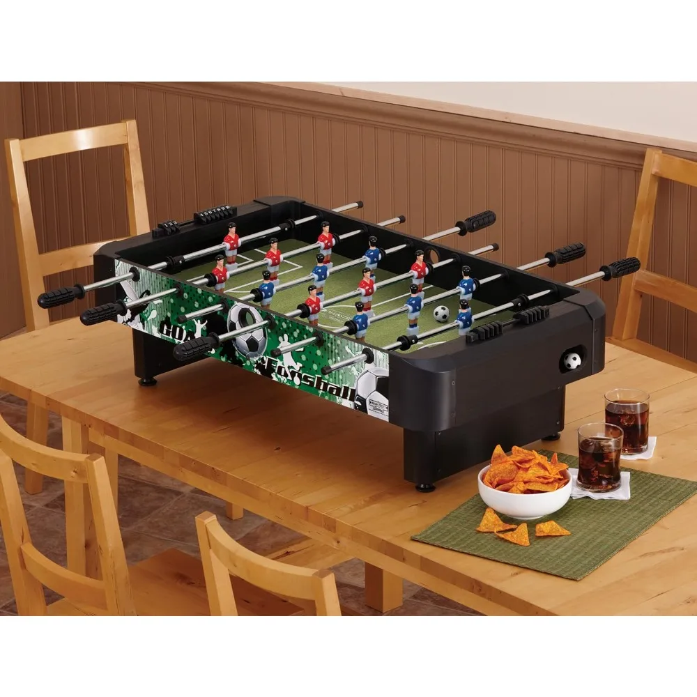 36-Inch Table Top Foosball/Soccer Game, Multicolor