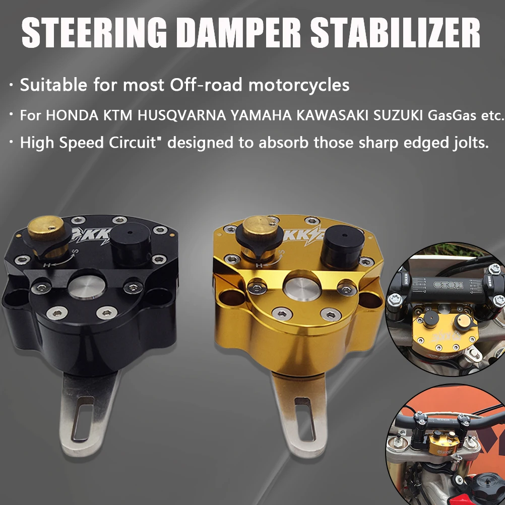 Motorrad-Lenkungsdämpfer, universell einsetzbar, umkehrbare Sicherheitssteuerung, CNC-Lenkung für KTM, HONDA, YAMAHA, KAWASAKI