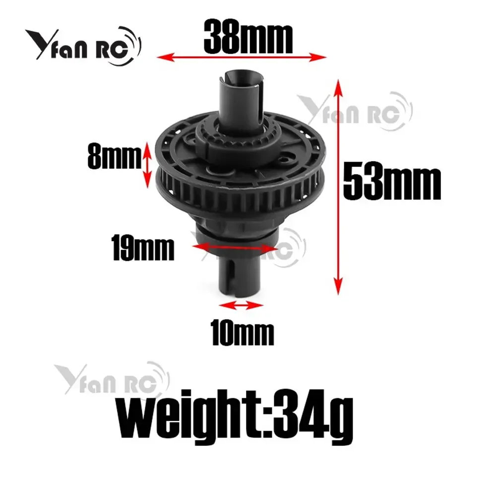 Sakura D4 Metalowy mechanizm różnicowy 38T Pasek WIthi do samochodu RC S XIS D4