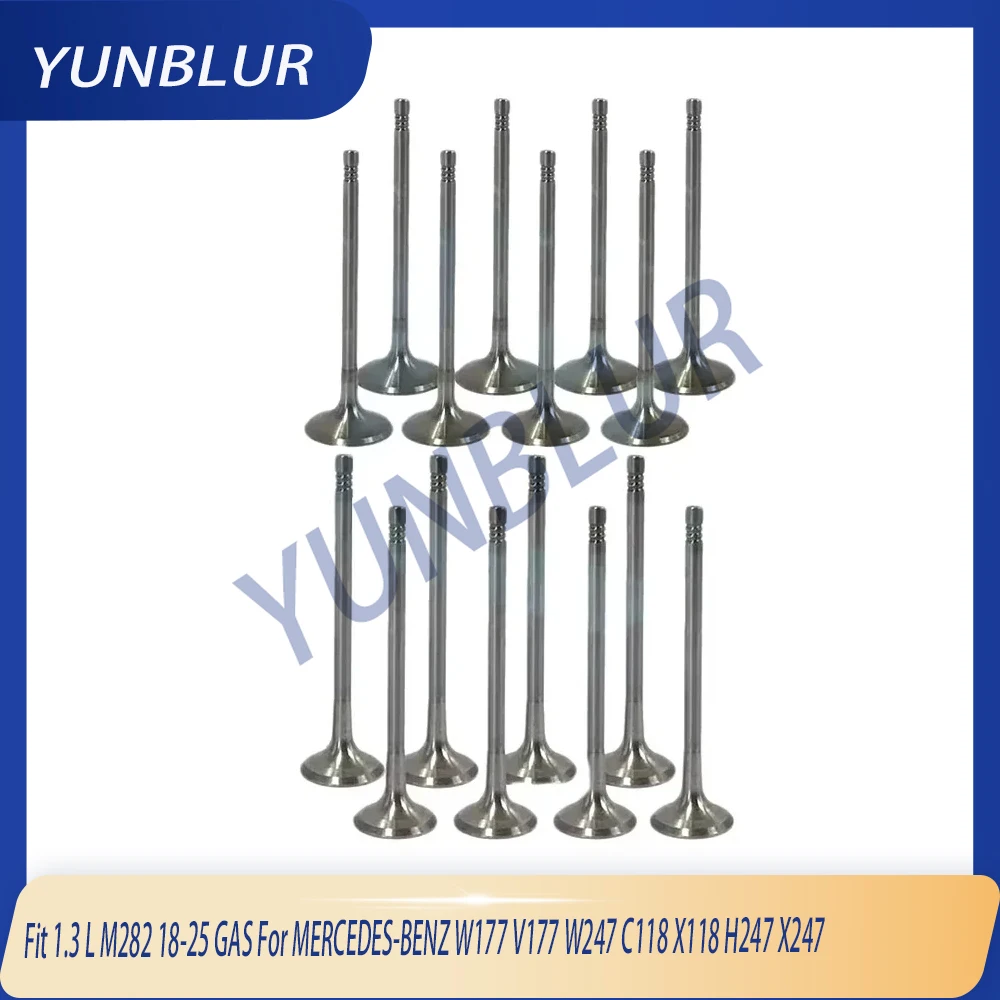 

Auto 16pcs Engines Part Intake & Exhaust Valve Set Fit 1.3 L M282 18-25 GAS For MERCEDES-BENZ W177 V177 W247 C118 X118 H247 X247