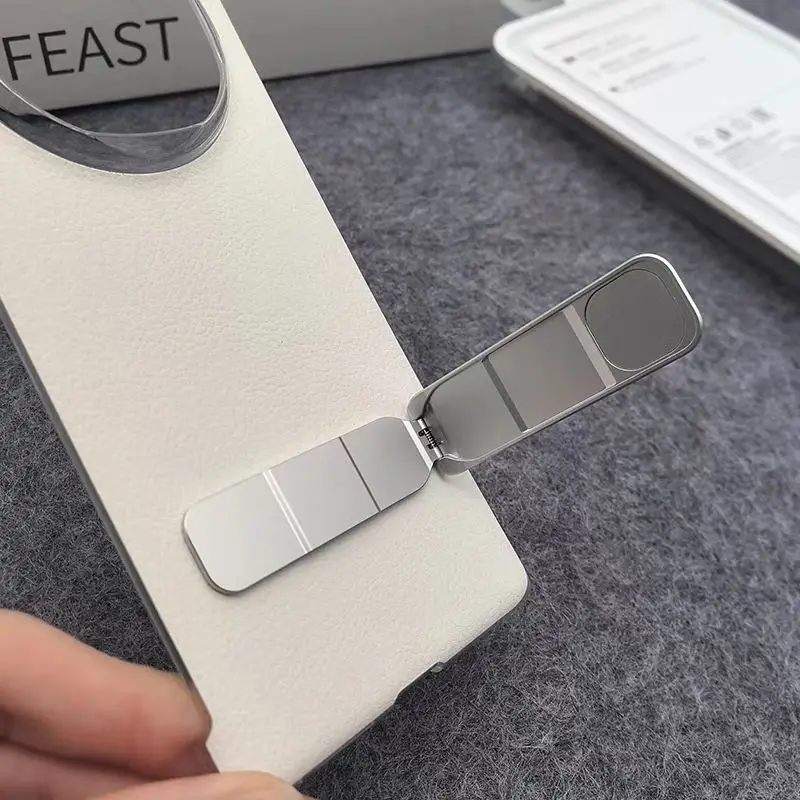 حافظة أصلية من الجلد الطبيعي لهاتف هواوي ميت X6 غطاء حامل واقٍ لهاتف الكمبيوتر الصلب مع مسند لهاتف Matex6