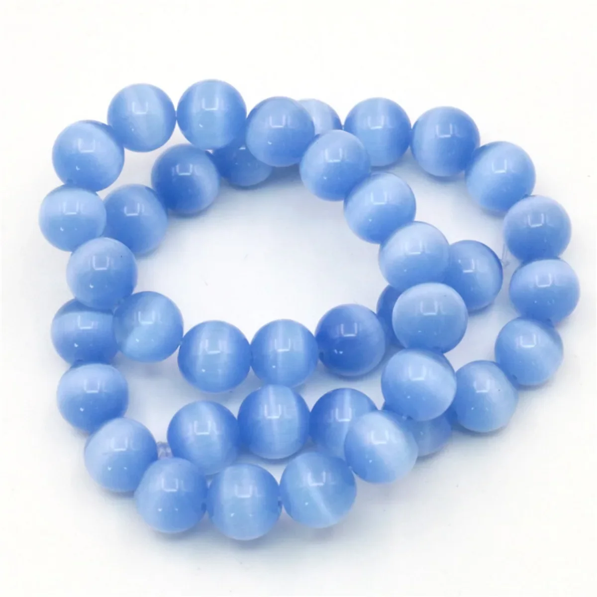 10mm Round Mexican Cats Eye Loose Beads Jewelry Making DIY Multicolor Natural Stone 15inch Accessory Crafts Parts Fitting Ball