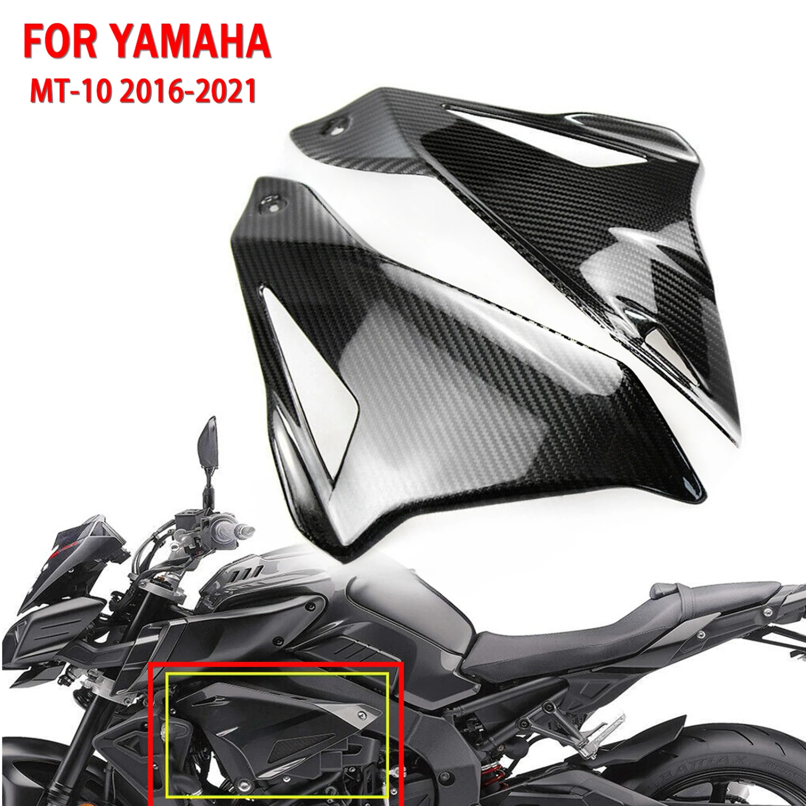 Kit de Paneles para Carrocería de Motocicleta Yamaha MT-10 FZ-10 2016-2021, Cubierta Protectora, Accesorios de Repuesto para Carrocería Modificada