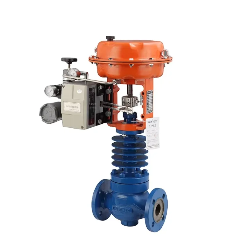 Series Top Guide Sleeve WCB Diaphragm Operated Pneumatic Control Globe Valve Pneumatic High Temperature Regulating Valve