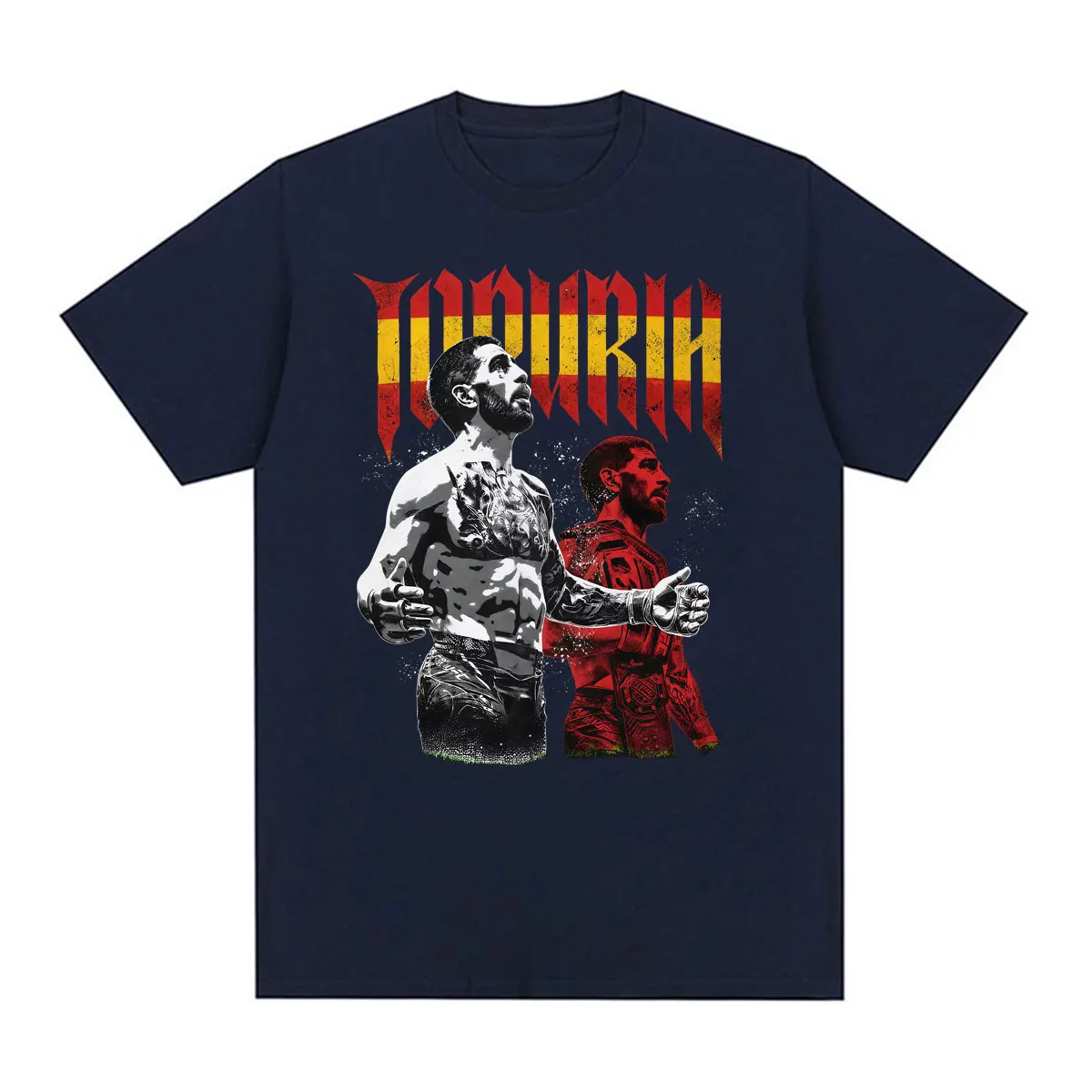 Ilia Topuria El Matador Vintage 90s Graphic T-Shirt Men's Fashion Violence Aesthetic T Shirts Cotton Casual High Quality Tshirts