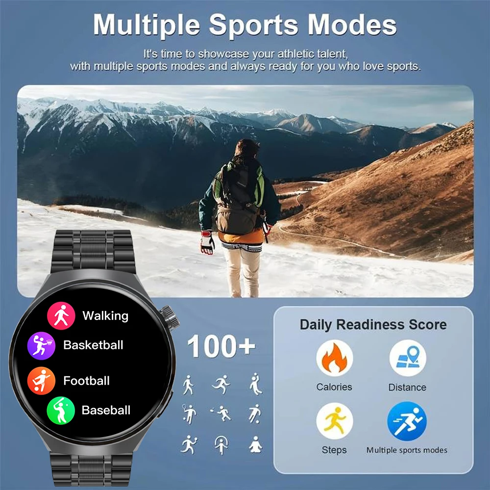 SENBONO 남성용 스마트 워치 응답 및 통화 가능 HD 스크린 맞춤형 다이얼, 피트니스 트래커, 100 가지 이상의 스포츠 모드 스마트워치, 안드로이드 IOS용, 신제품