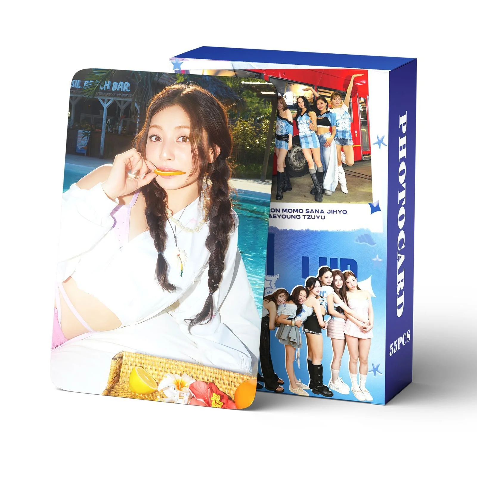 55Pcs Single ALbum Lomo Cards Photocards HD Fans Collection Cards Decorative Stickers Present Gifts
