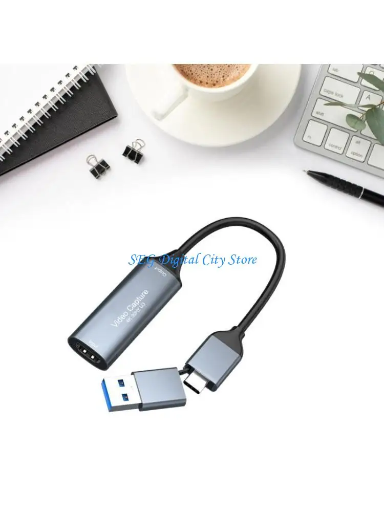 

U75B 4K60hz Type C USB3.0 Video Card Video Grabber Record Adapter Aluminum