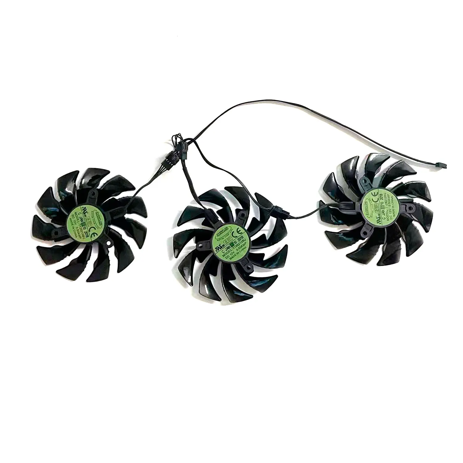 Original new GPU fan 95MM 4PIN T129215BU suitable for Gigabyte AORUS GTX1070 1080 1080TI Xtreme Edition graphics card cooling
