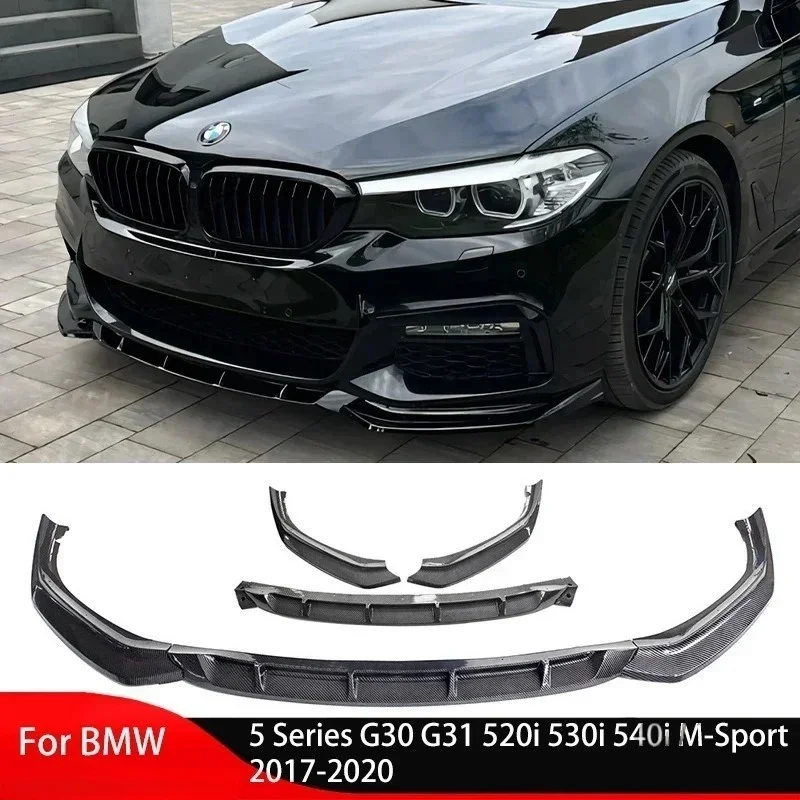 For BMW 5 Series G30 G31 520i 530i 540i M-Sport 2017-2020 Car Front Bumper Lip Spoiler Splitter Diffuser Bodykits Tuning Apron