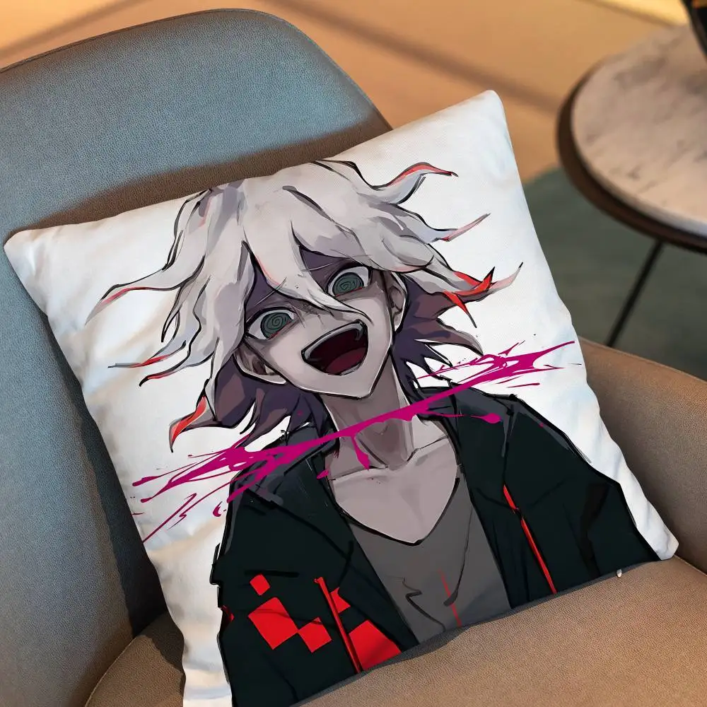 High speed inference Nagito Komaeda Danganronpa Pillow Case cover Nap Time  Sofa Living home Room Bedroom Backrest Cushion