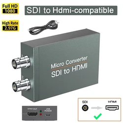 Audio Video Converter 3G-SDI To Hdmi Adapter Micro Sdi To Hdmi Splitter Sdi Hdmi Converter Bi-Directional SDI to HDTV 3G Micro