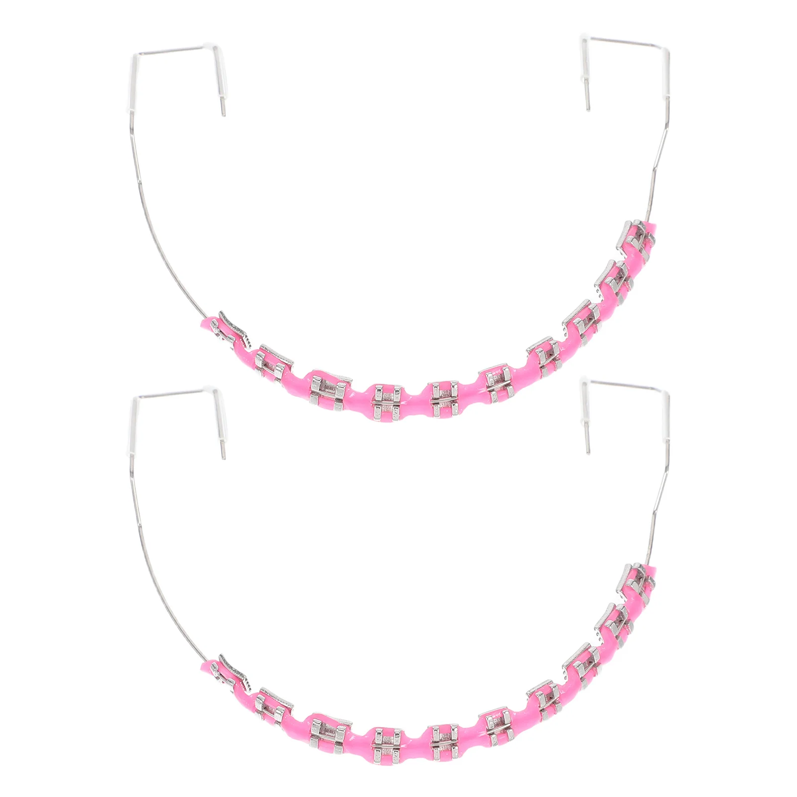 

2 шт., стоматологические украшения, брекеты, орнамент, стильная, удобная посадка, простая установка, съемка, портативные для лигатурных завязок, ленты