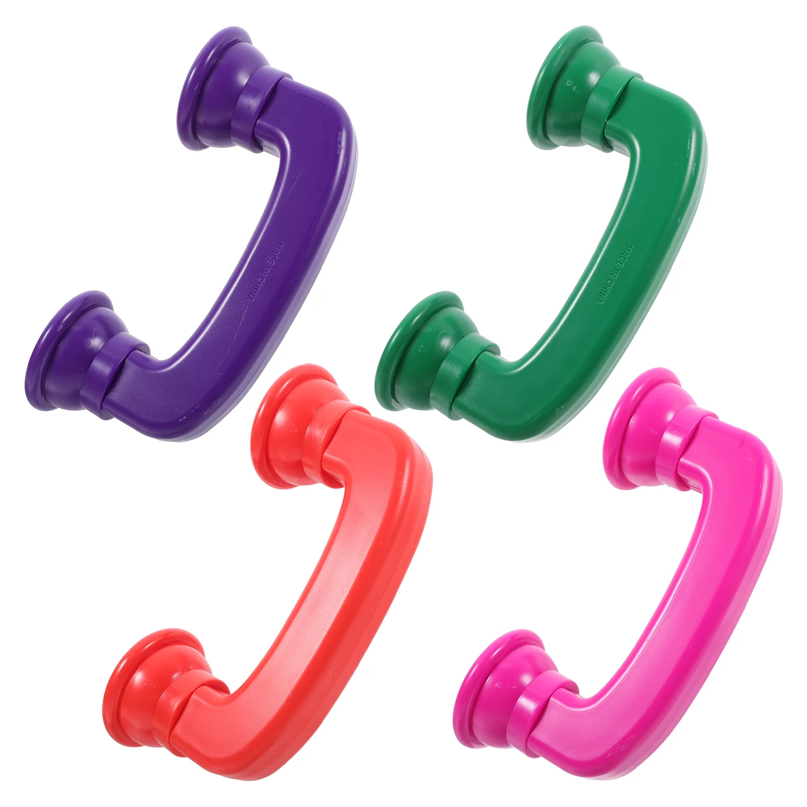 

4 Pcs Auditory Feedback Toys Reading Whisper Phone Phones Colored Fun Abs Plastic