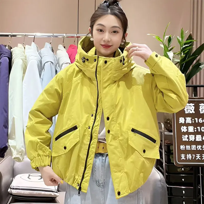 Unisexowa kurtka sportowa outdoorowa, wiatroodporna, wodoodporna, szybkoschnąca, ciepła kurtka z kapturem, podstawowa odzież męska i damska, odzież wierzchnia.