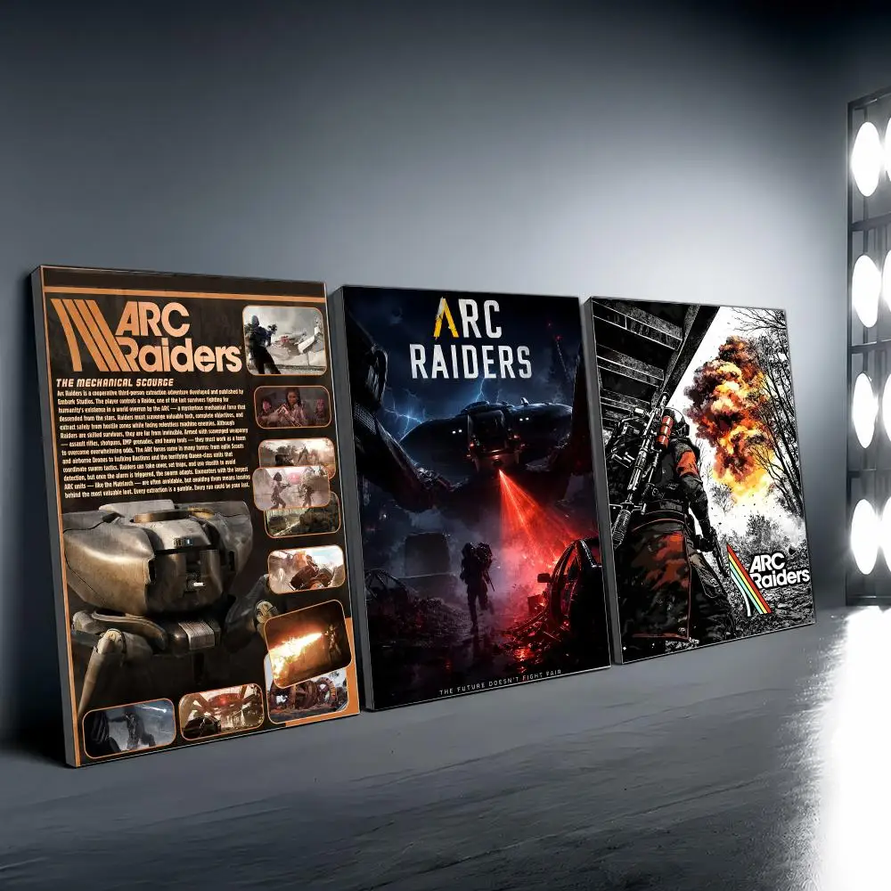 Game A-ARC Raiders Poster Vintage Wall Art Aesthetic Room Decor Print Living Room Bedroom Home Decoration