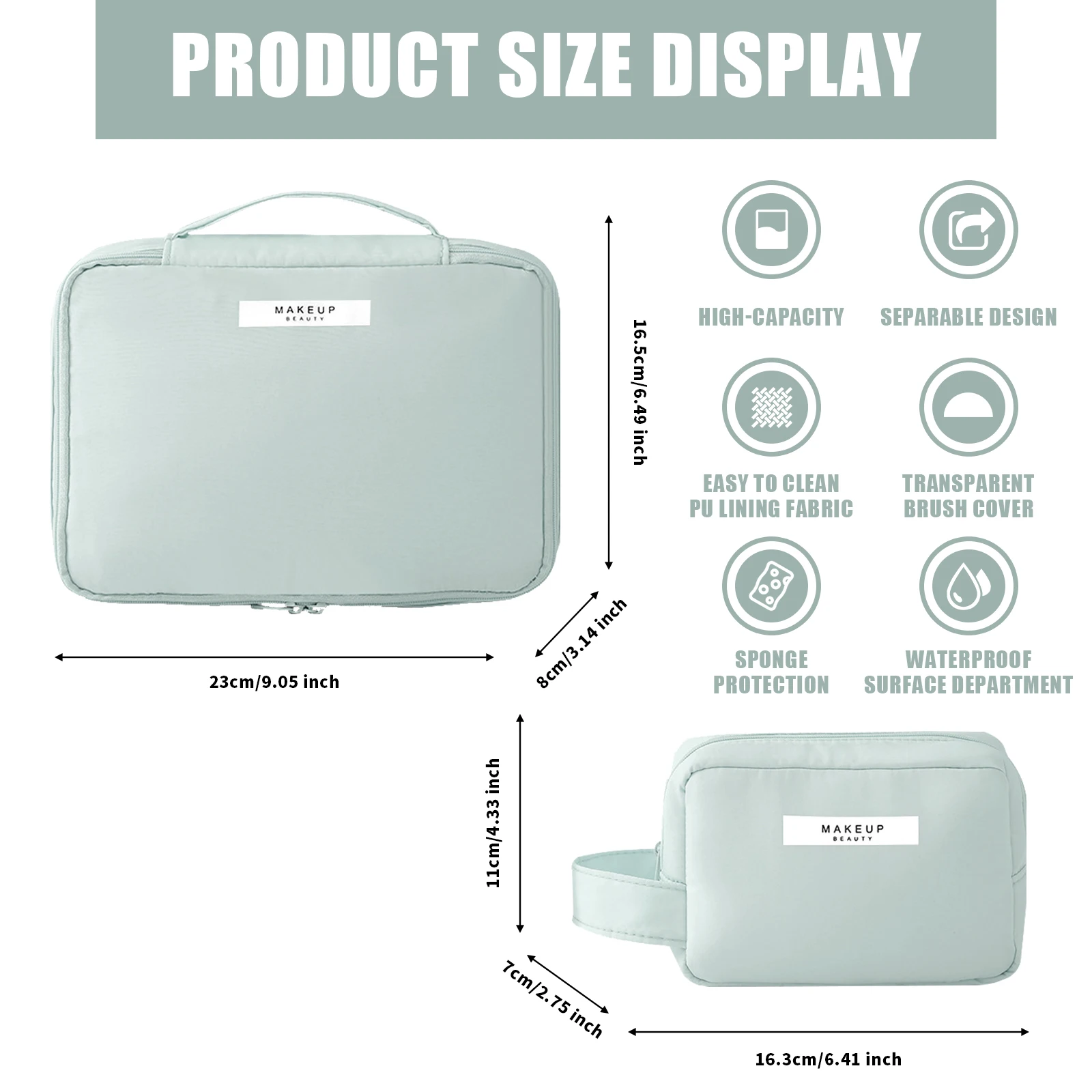 Travel Makeup Organise Bag Storage Bag Large Capacity Portable Cosmetic Storage Bag For Women Waterproof Makeup Bag