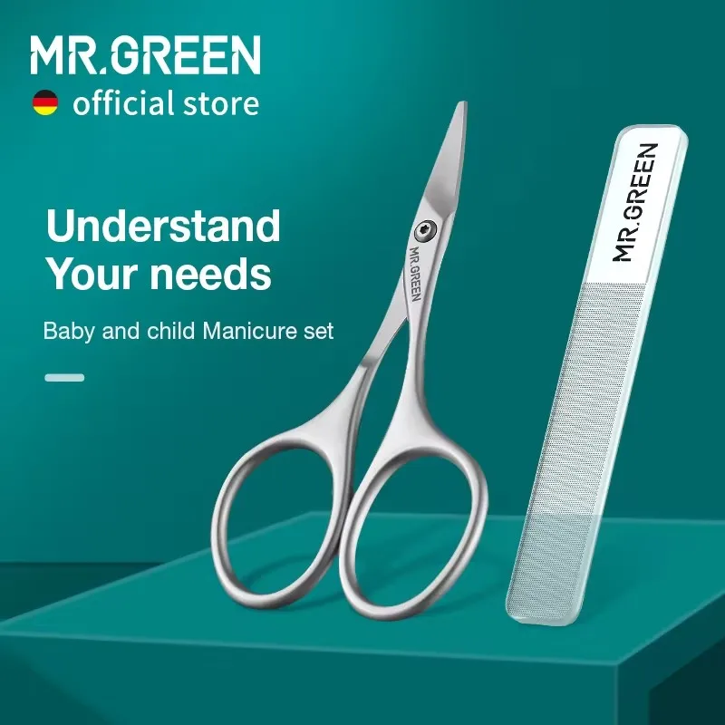 MR.GREEN Baby Safety Nail Scissors Nail Care Clippers Cutter Newborn Baby Convenient Daily Nail File Shell Shear Manicure Tool