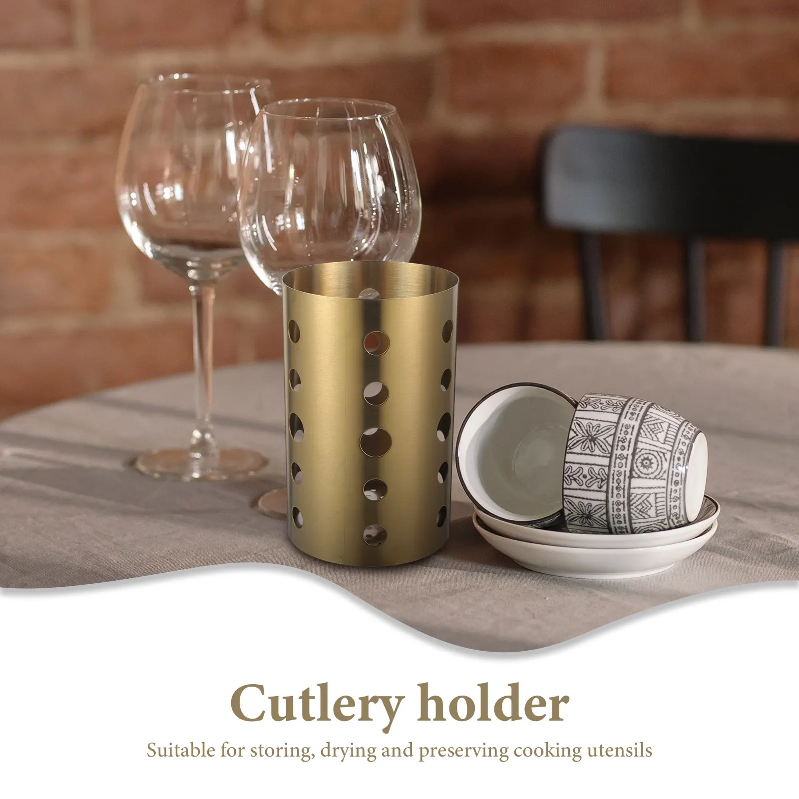 

2Pcs Stainless Steel Chopstick Container Kitchen Utensil Holder Countertop ganizer Cutlery Rack Drying Storage