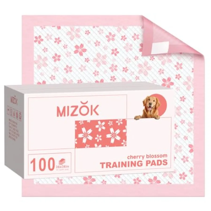 

Впитывающие пеленки для щенков 36x36 дюймов, розовые, с быстросохнущей поверхностью, защита от протеканий, очень большие, с принтом вишневого цвета