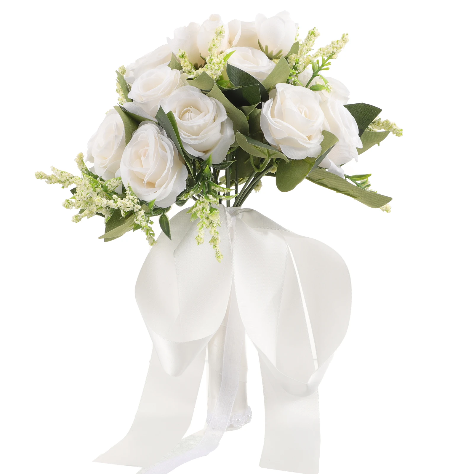 

Flower Props in Hand Bachelorette Artificial Rose Vine Bouquet Wedding Decorations Bouquets for Holding Flowers Bride