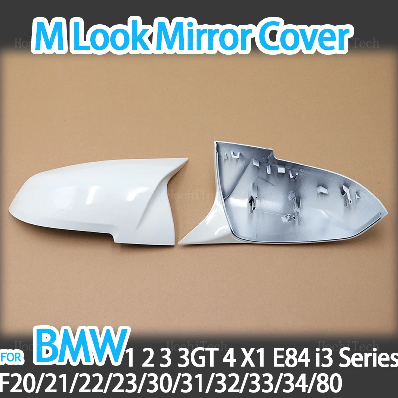 White Rearview Mirror Cap Wing Side Mirror Cover Fit For BMW 1 2 3 3GT 4 X1 E84 M2 i3 Series F20 F21 F22 F23 F30 F31 F32 F33 F34