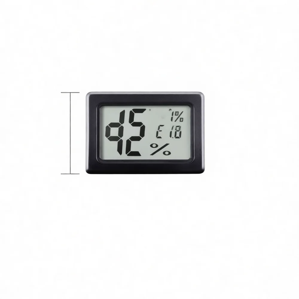 Embedded Digital Thermometer Gauge Mini LCD Display Vehicle Temperature Sensor For Reptile Pet Breeding Box