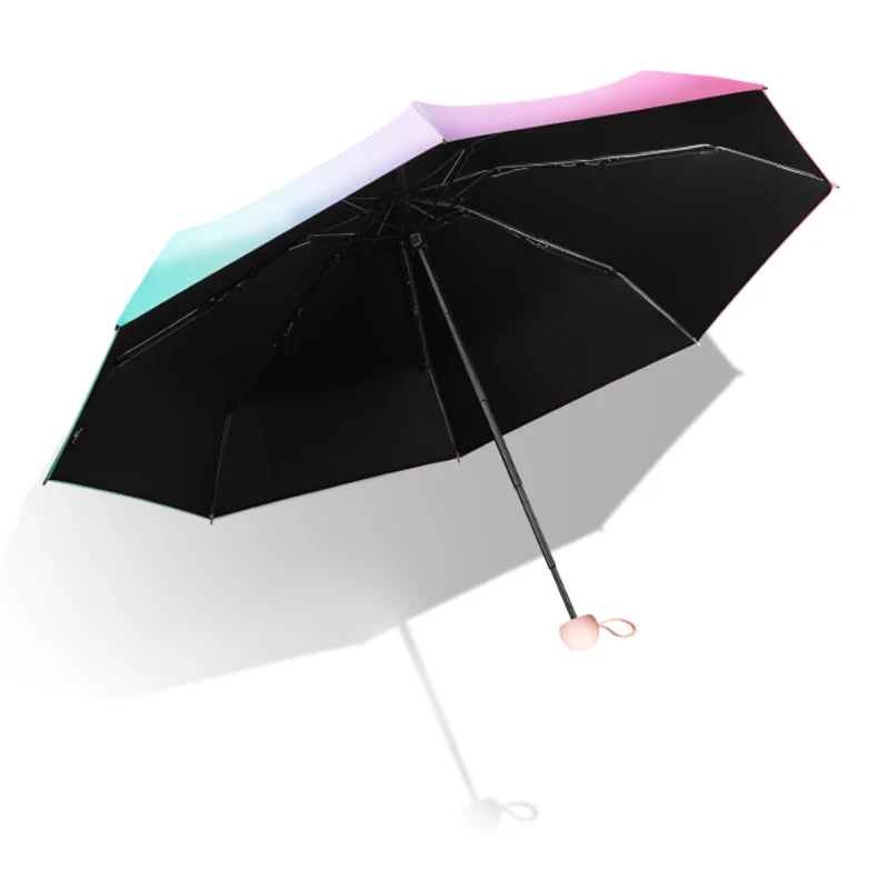 Youpin ZUODU Pocket Mini Umbrella Women Gradient Sun Protection UV Folding Umbrella Beach Sun Rain Compact 5 Foldable Umbrellas