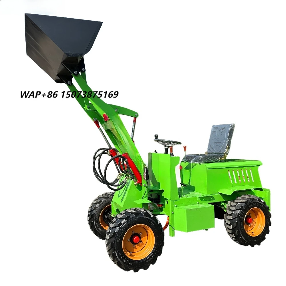 YGZG Eco-Friendly Small Wheel Loader 4KW 0.2m³ Hydraulic Lifting 2 Years Warranty for Gardening & Landscaping Wheel Loader