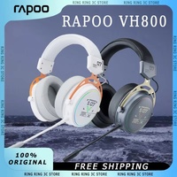 Rapoo VH800 Wireless Headphones 2-Mode Noise Reduction Long Endurance Ergonomics Detachable Microphone Custom Gaming Headphones