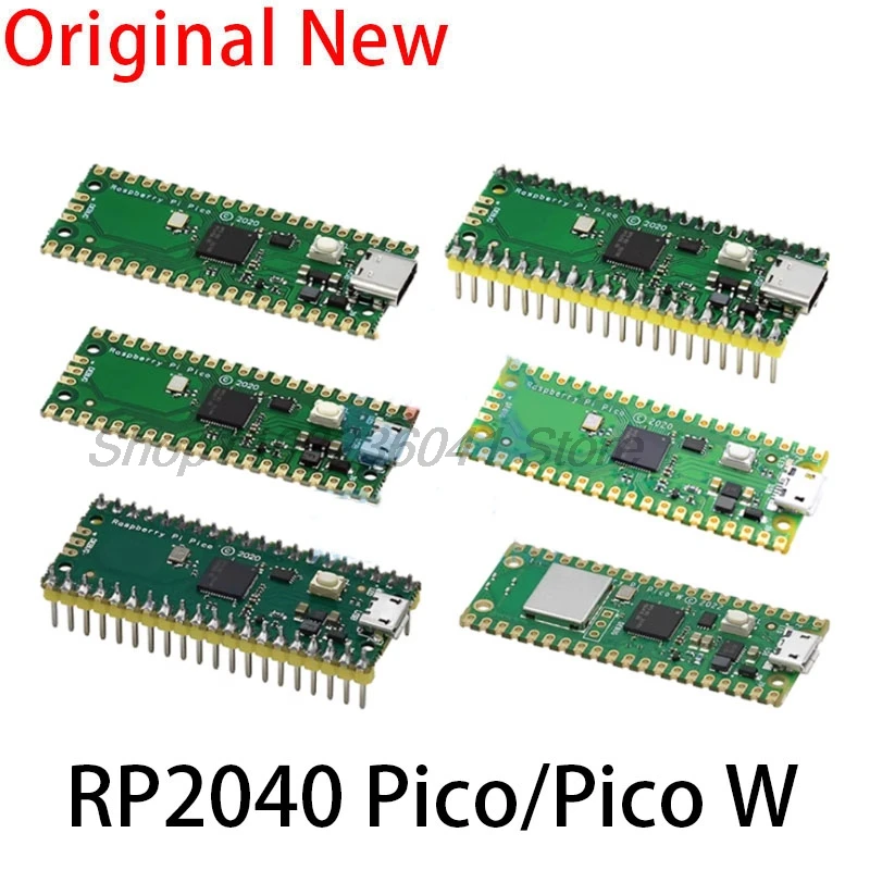 Resmi Raspberry Pi Pico W Board RP2040 Dual-Core 264KB lengan rendah daya mikro komputer kinerja tinggi Cortex-M0 + prosesor