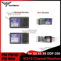 DUMBORC X6F P6F X6FG Mini 6CH 6 Channel Receiver Gyro 2.4G for X6 X4 X5 DDF-350 Transmitter Remote Controller RC Car Boat Tank