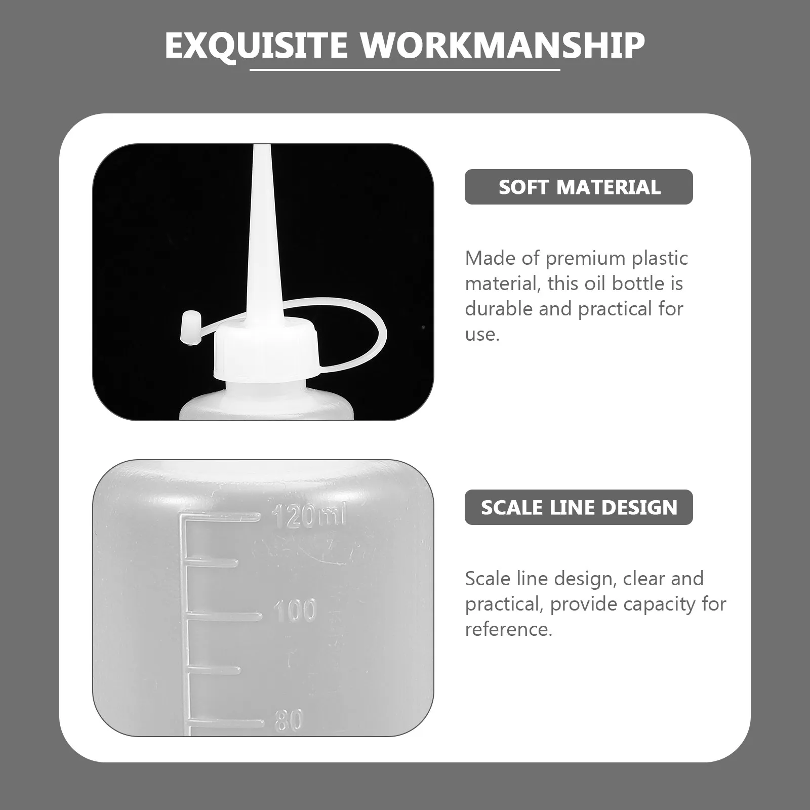 Lote de 10 Botellas de Plástico Premium para Dispensar Aceite con Punta de Precisión y Diseño de Compresión para Máquinas de Coser, Lociones, Champús, Tintas y Pinturas