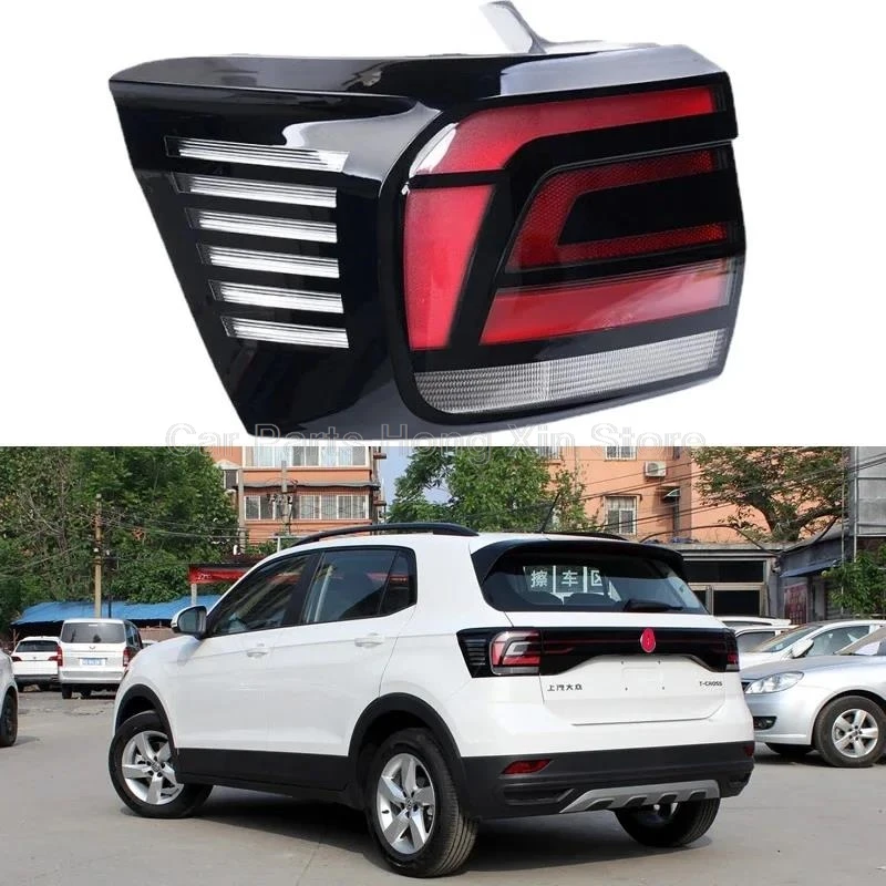 

Outer Tail Lamp For Volkswagen T-Cross 2019 2020 2021 Car Accessories Taillight Assembly Brake lights reverse lights Rear lamp