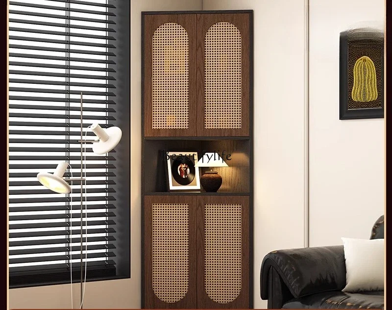 

ls 35 Vintage Living Room Corner Cabinet Wall Corner Storage Triangle Cabinet Customization