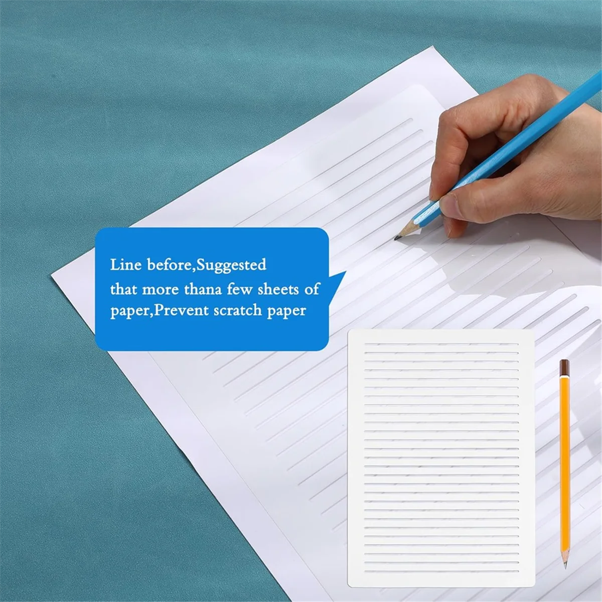 BAAQ 6Pcs Straight Line Stencil Template for Journaling,Stencils for Journaling Spacing Line Lettering Guide,Planner Stencils