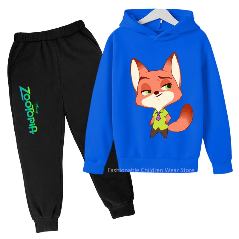 

Disney's Zootopia Kids' Hoodie and Pants Set - Cute and Casual for Boys & Girls' Stylish Autumn and Spring Adventures