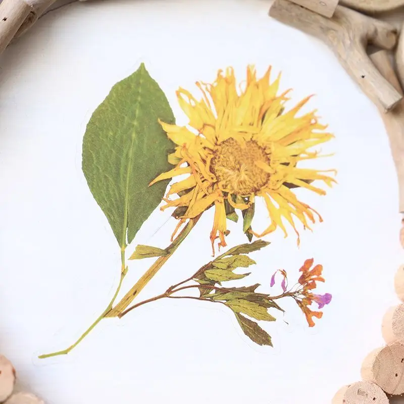 Afbeelding 7: 52x52cm 3D Bloem & Tarweveld Bouwstenen Muurkunst - Eenvoudig Creatief Kamerdecor Esthetisch voor Eetkamer & Woonkamer