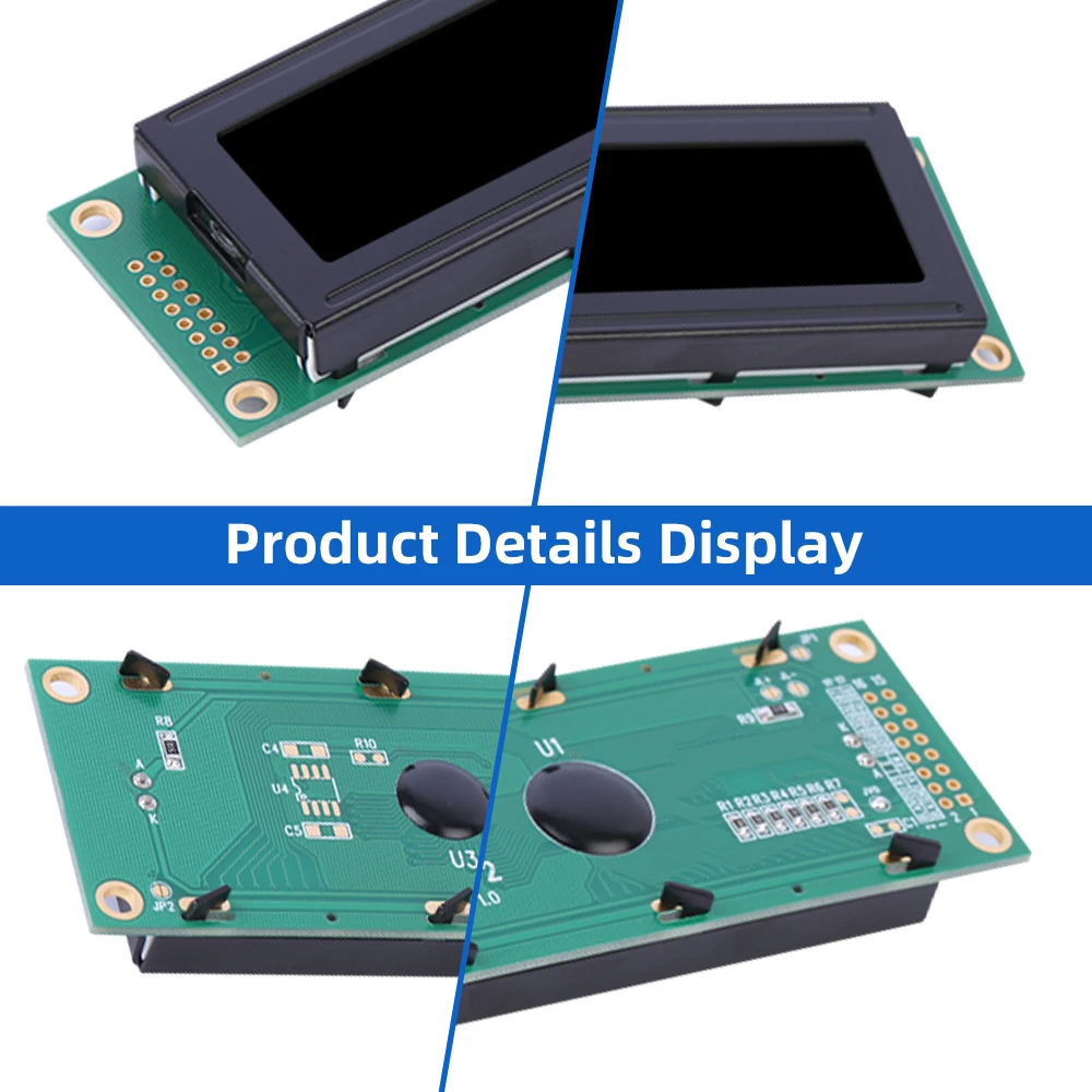 Dfstn filme preto roxo 2002k-2 tela lcd de alta qualidade 51 microcontrolador stm32 lcm tela grande 180*40mm tipo tira longa