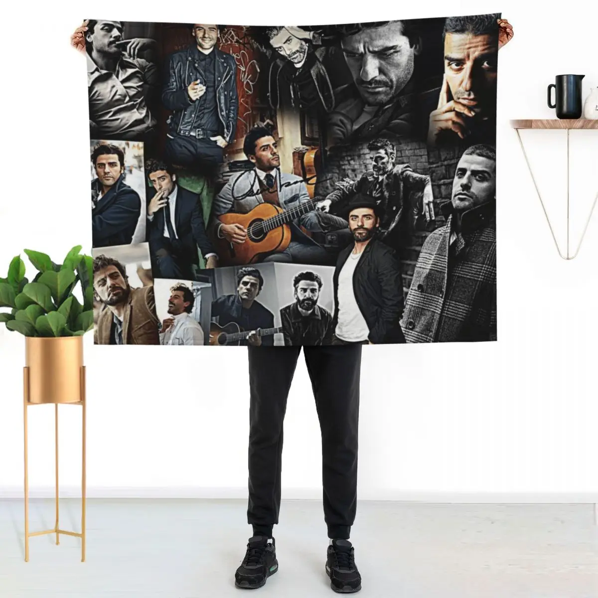 oscar isaac Throw Blanket For Decorative Sofa Luxury Designer Flannel Fabric for sofa Luxury Throw Blankets