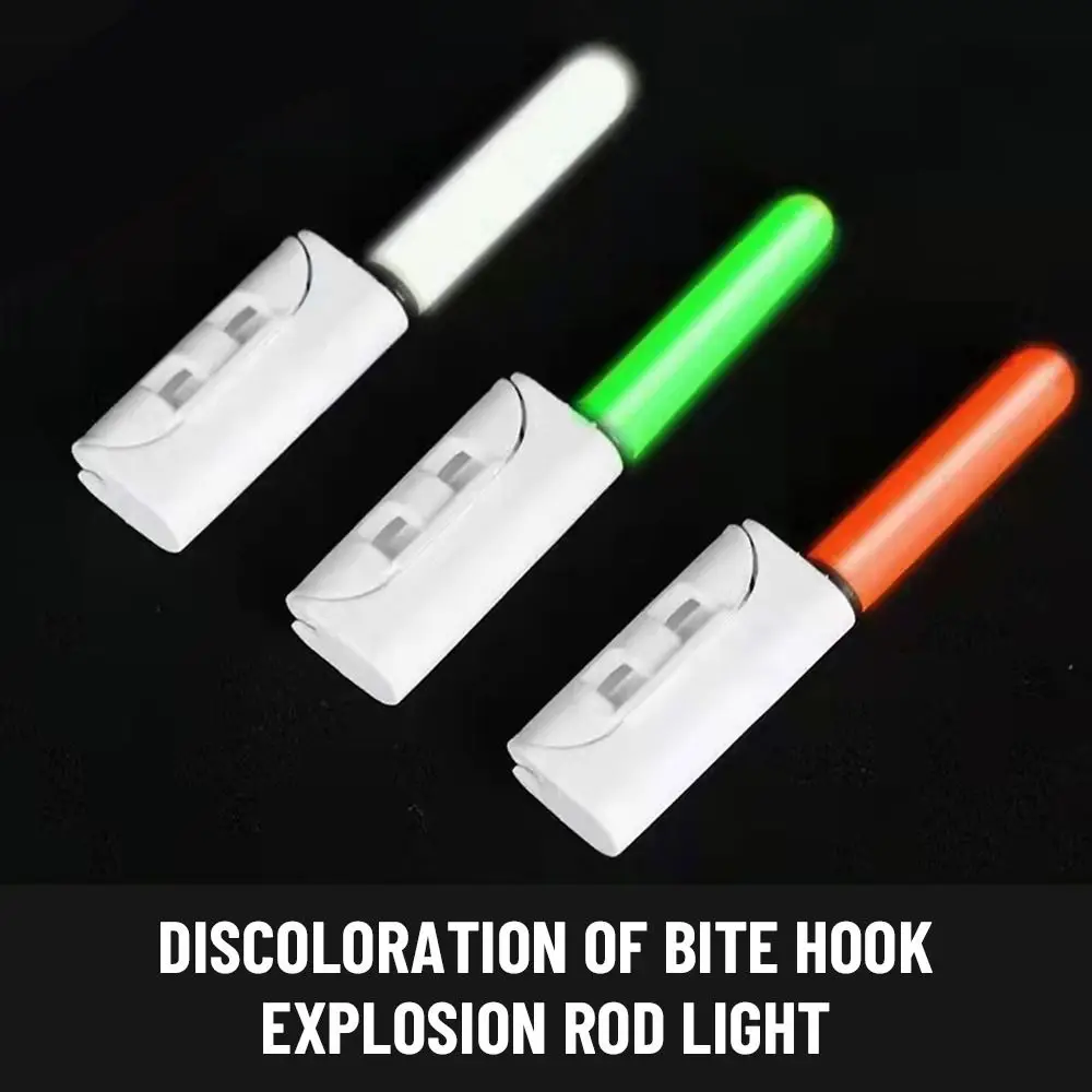 5pcs Useful Dark Night Red/Green/Blasting flash 425 Battery Bite Alarm Glow Stick Fluorescent Light Fishing Rod Tip Lightstick