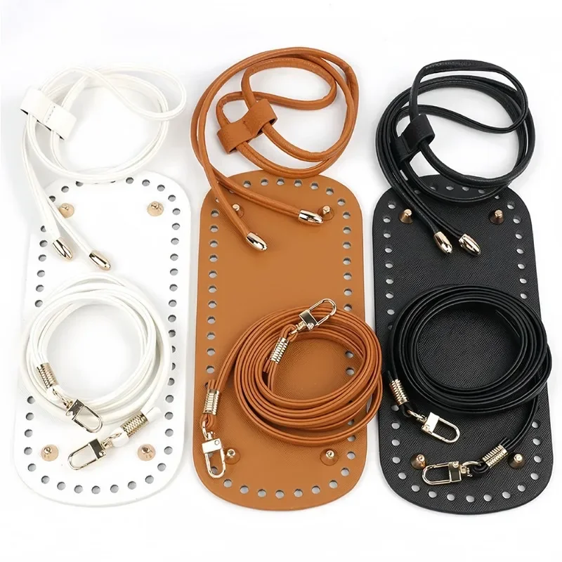 3pcs/Set New Woven Material Bag Accessories Handmade DIY Bag Bottom Bucket Bag Pump Shoulder Strap