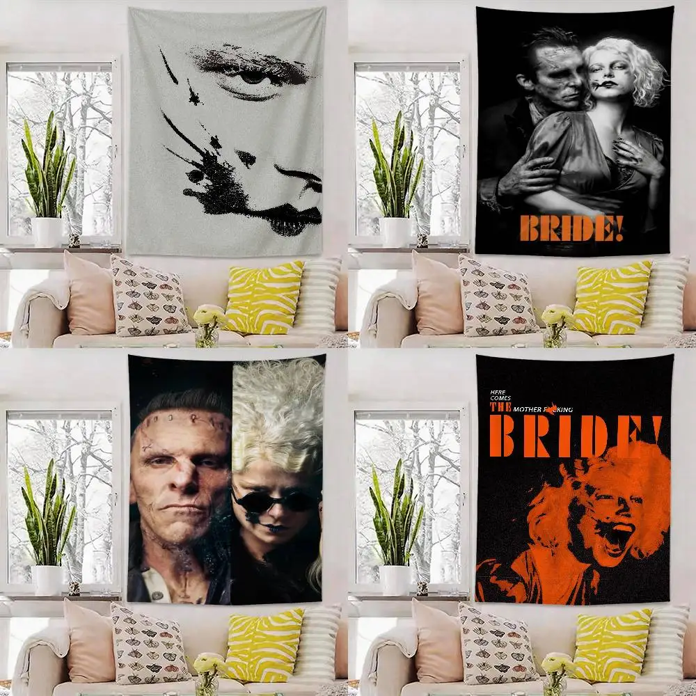 

Moive The B-Bride Flags Wall Hanging Background Art Banner for Bedroom Home Outdoor Decor