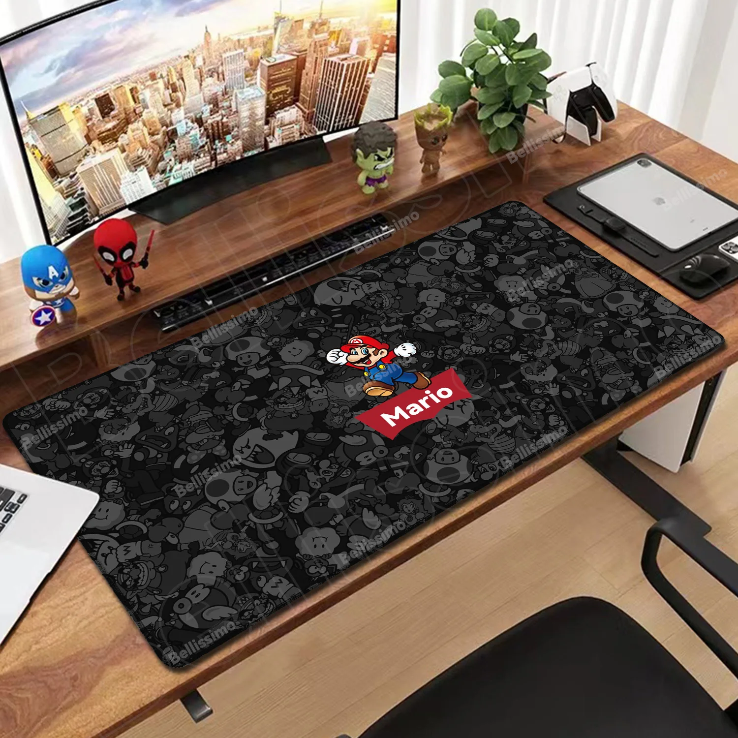 

Коврик для геймера, коврик для мыши Super M-mario, подарок для ПК, коврик для мыши, офисные резиновые настольные коврики, нескользящий для компьютера, большой коврик для мыши LOL