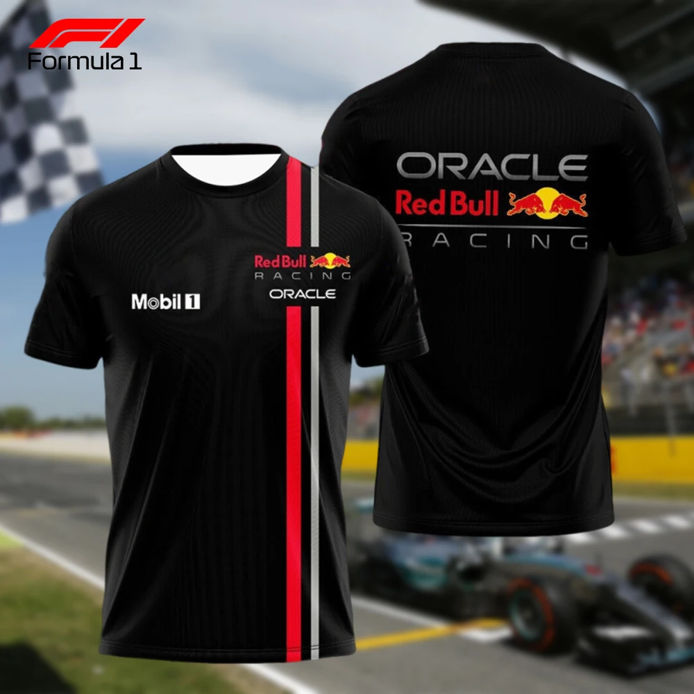 

Formula1 Team Racing Men's 3D Print T-Shirt Quick-Dry Polyester Breathable O-Neck Lightweight Summer Sportswear