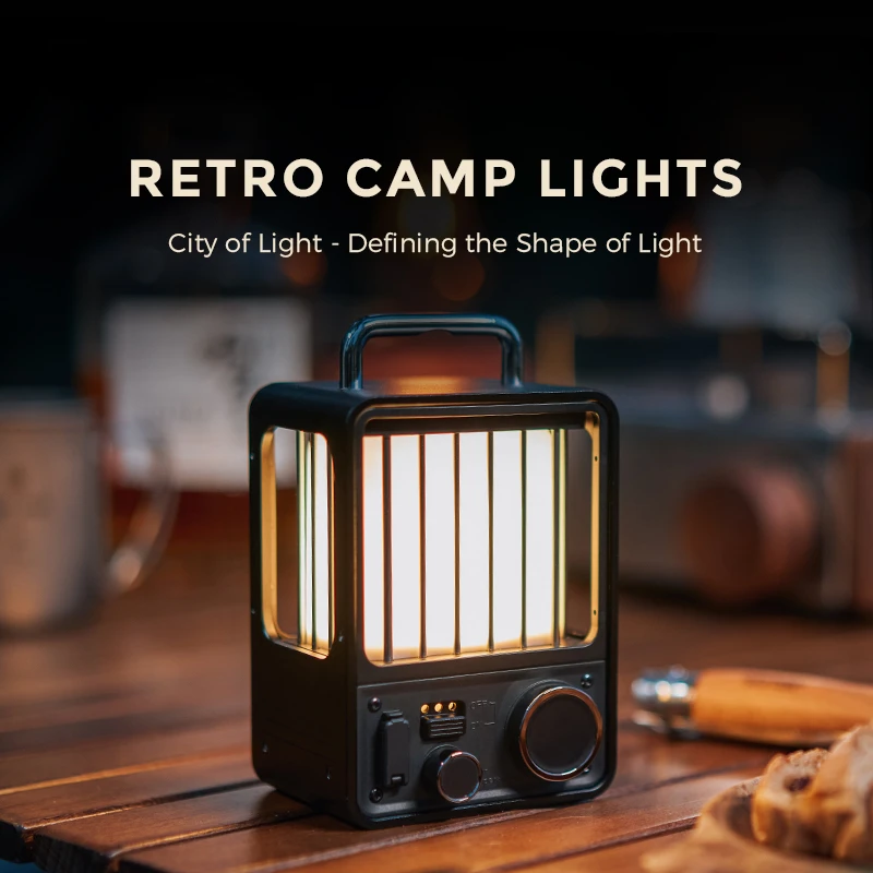 

Retro Outdoor Camping Lamp Portable Villa Lantern Rechargeable Vintage Photo Props Outdoor Camping Lights