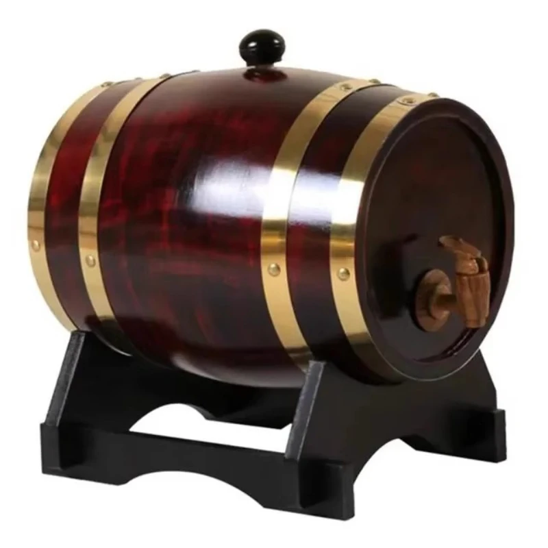

1.5L/3L oak wine barrel bar tool wine party display ornament household red wine barrel decanter cross-border