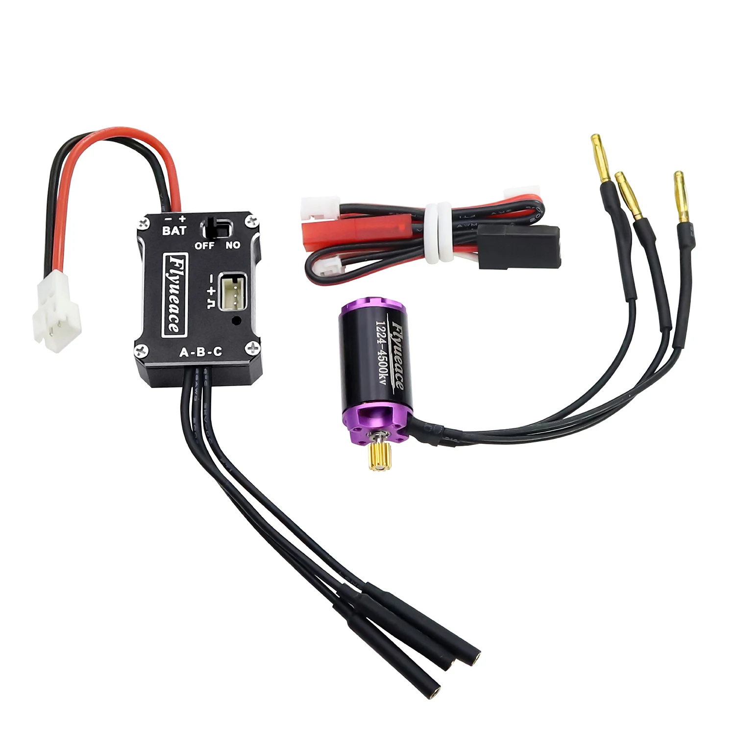 1/24 25A ESC 1224 4500KV Outer Rotor Motor Brushless Combo for SCX24 FMS FCX24 FCX24M RC Crawler Upgrade Accessories