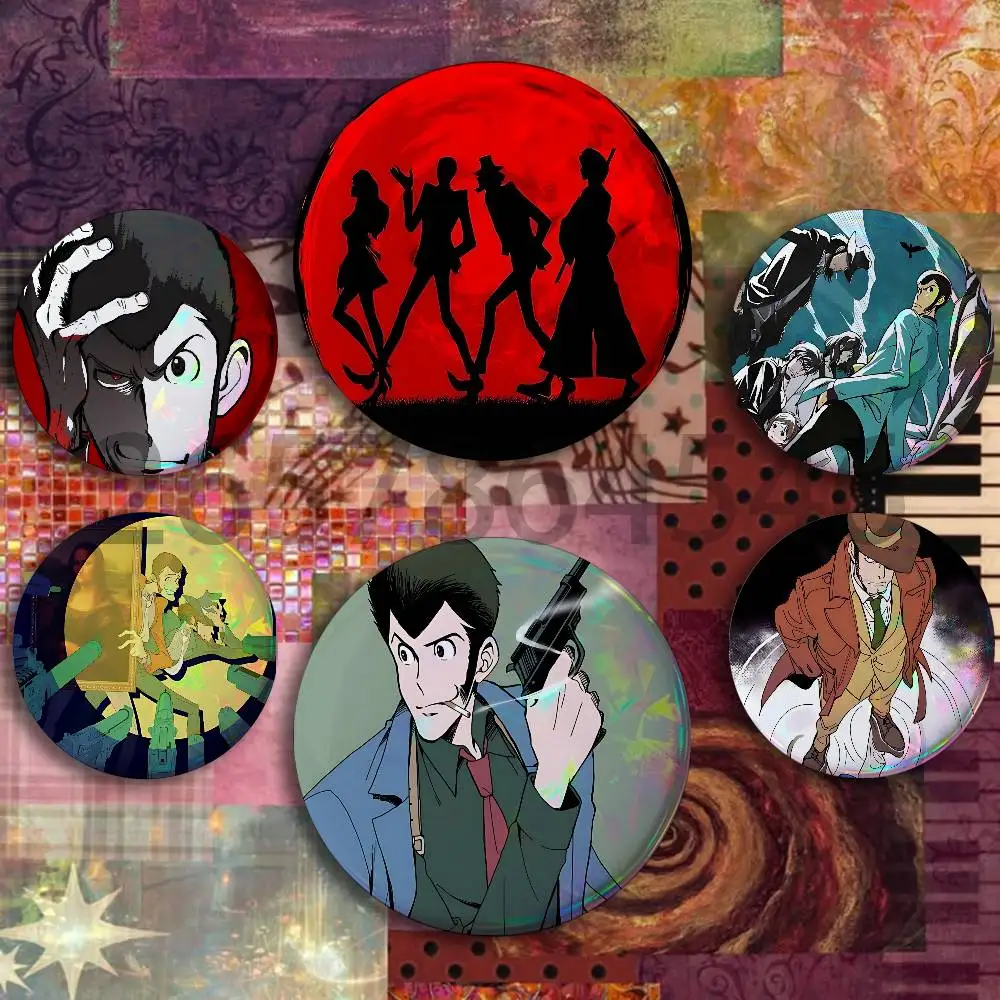 A-Arsene L-Lupin III Button Badge Set Pin Single Pack Anime Merch for Ita Bags Badge Collectible Buttons