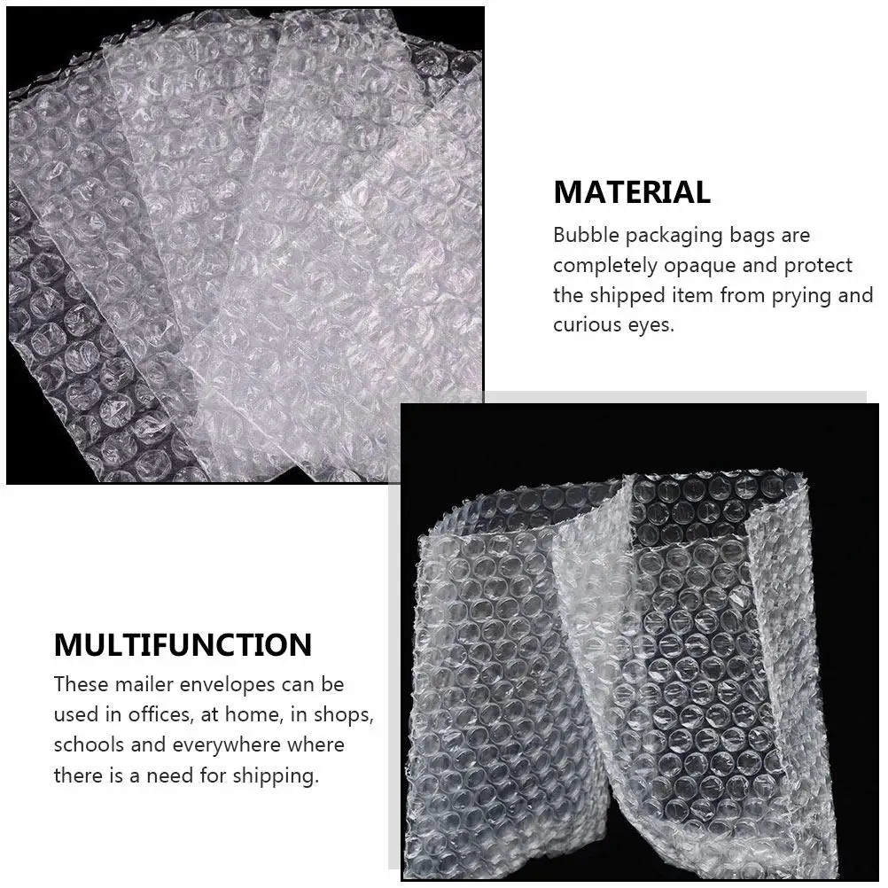 

200Pcs Bubble Mailing Envelopes Opaque Double-Side Bubble Lined Padded Envelopes for Phones Crafts Stationery Home Office